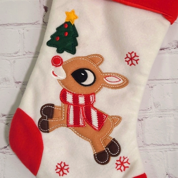 Baby's First Rudolph The Red-Nosed Reindeer Christmas Holiday Stocking Baby Deer - Picture 5 of 12